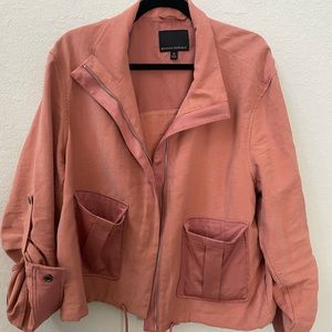 Banana Republic Pink Cargo Jacket- Size XL